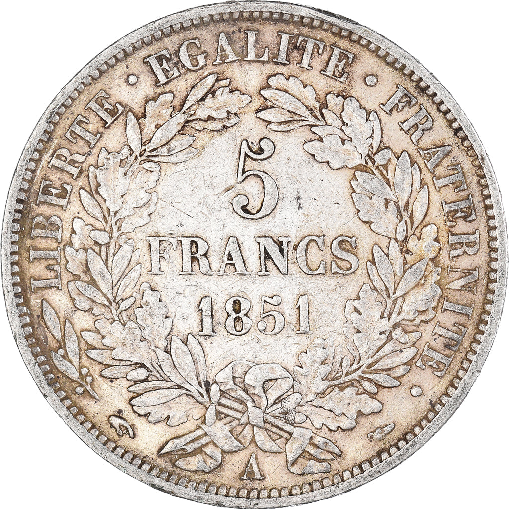 Monnaie, France, Cérès, 5 Francs, 1851, Paris, TB+, Argent, Gadoury:719