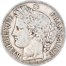 Münze, Frankreich, Cérès, 5 Francs, 1849, Paris, S+, Silber, KM:761.1