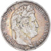 Moneda, Francia, Louis-Philippe, 5 Francs, 1842, Rouen, BC+, Plata, KM:749.2