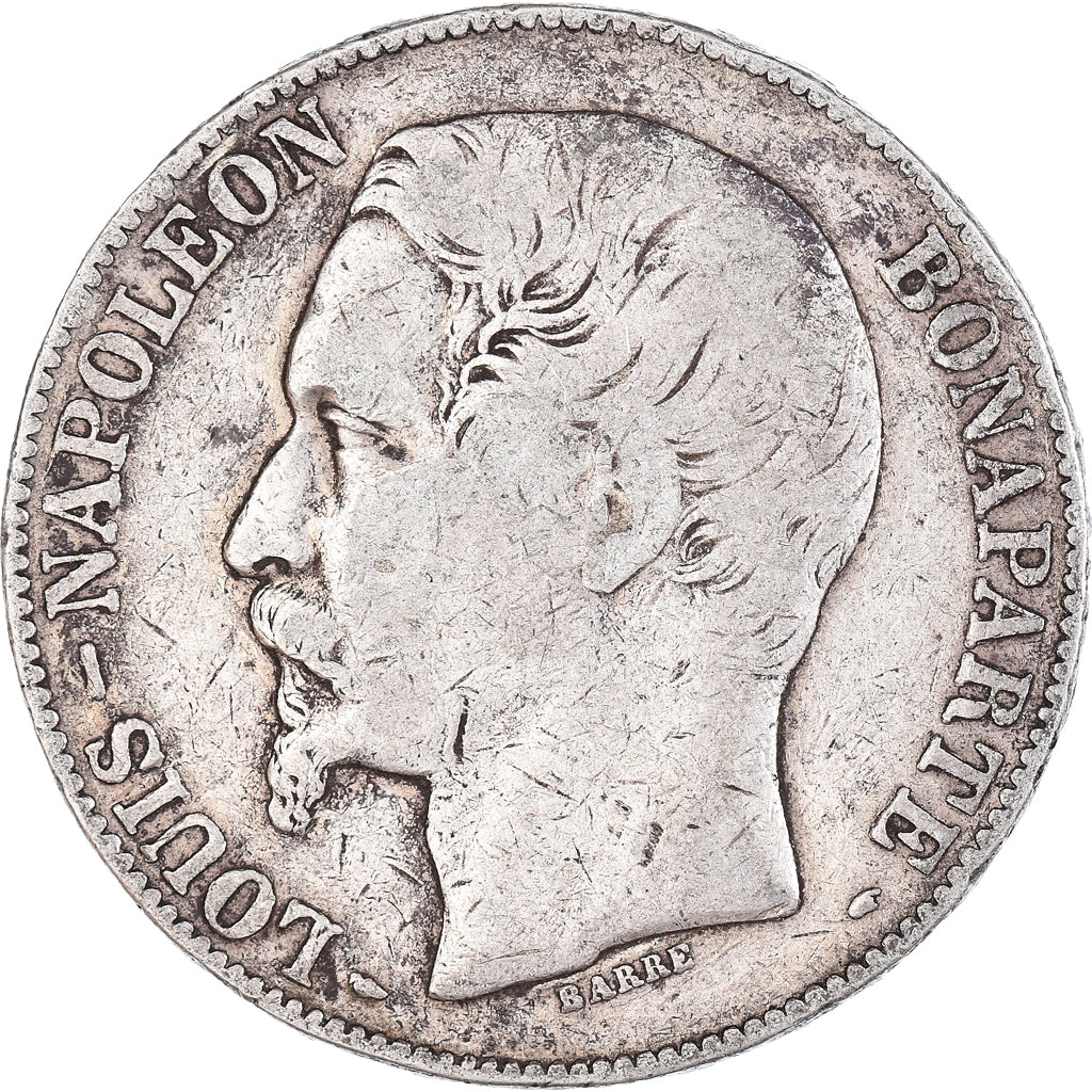 Coin, France, Napoléon III, 5 Francs, 1852, Paris, VF(30-35), Silver, KM:773.1