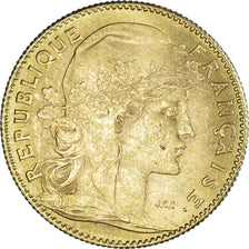 Moneda, Francia, Marianne, 10 Francs, 1914, Paris, EBC, Oro, KM:846
