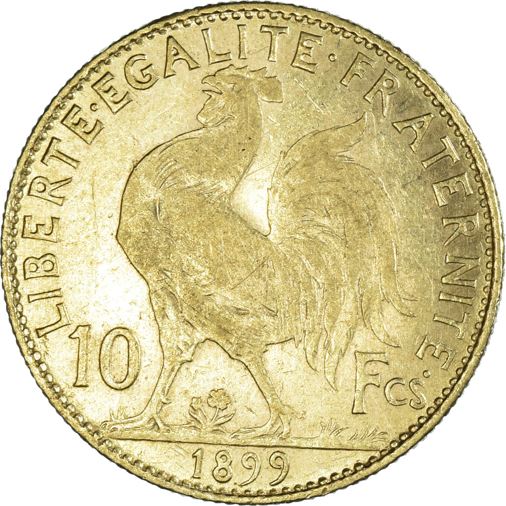 Monnaie, France, Marianne, 10 Francs, 1899, Paris, Coq, TTB, Or, Gadoury:1017