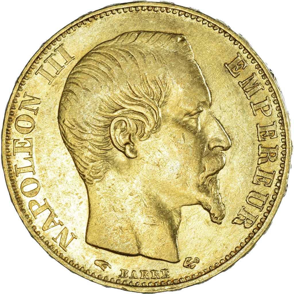 Münze, Frankreich, Napoleon III, 20 Francs, 1855, Paris, SS, Gold, KM:781.1