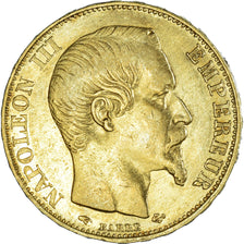 Münze, Frankreich, Napoleon III, 20 Francs, 1855, Paris, SS, Gold, KM:781.1