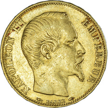 Moneda, Francia, Napoléon III, 20 Francs, 1854, Paris, MBC, Oro, KM:781.1