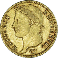 Monnaie, France, Napoléon I, 20 Francs, 1809, Paris, TTB, Or, Gadoury:1025