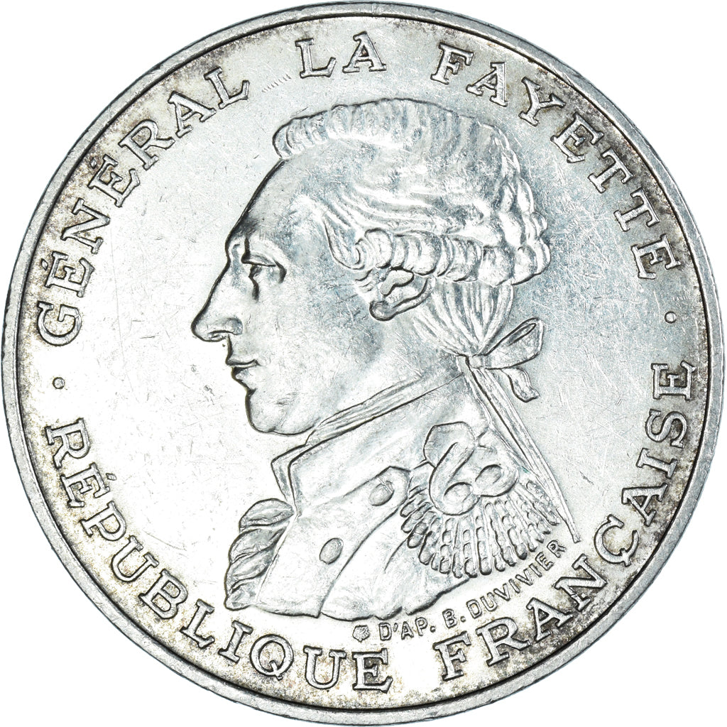 Coin, France, Lafayette, 100 Francs, 1987, EF(40-45), Silver, KM:962