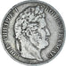 Moneta, Francia, Louis-Philippe, 5 Francs, 1847, Strasbourg, MB, Argento