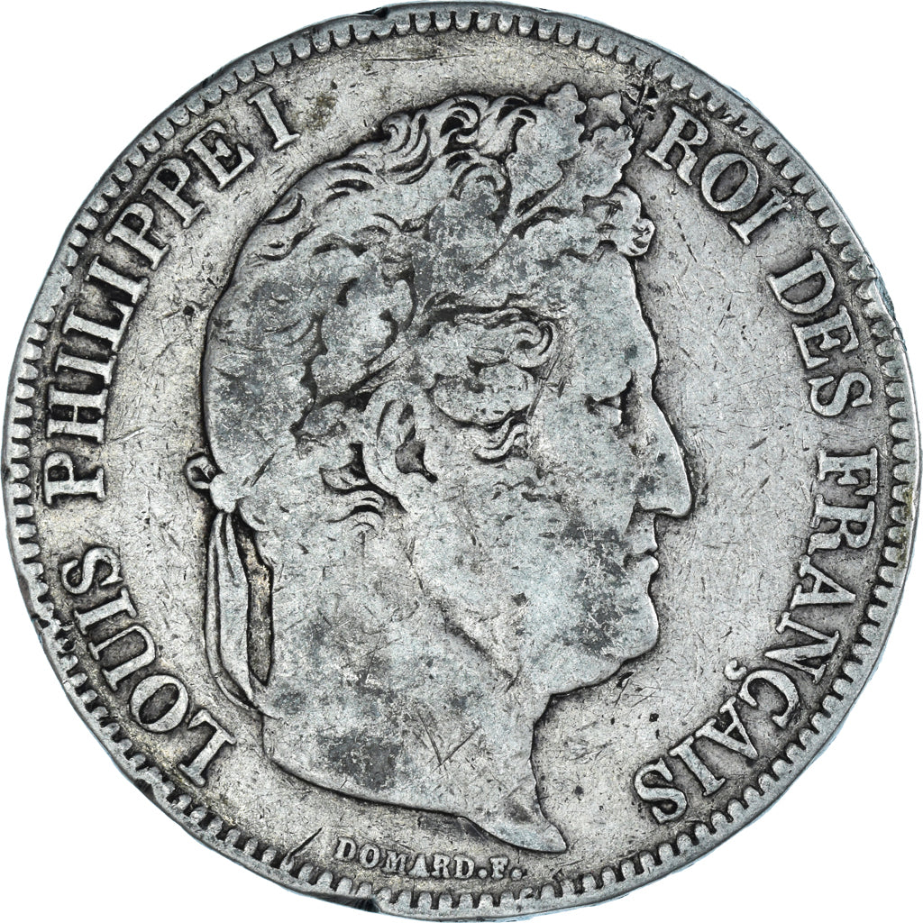 Coin, France, Louis-Philippe, 5 Francs, 1833, La Rochelle, VF(30-35), Silver