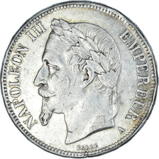 Moeda, França, Napoleon III, Napoléon III, 5 Francs, 1869, Paris, EF(40-45)