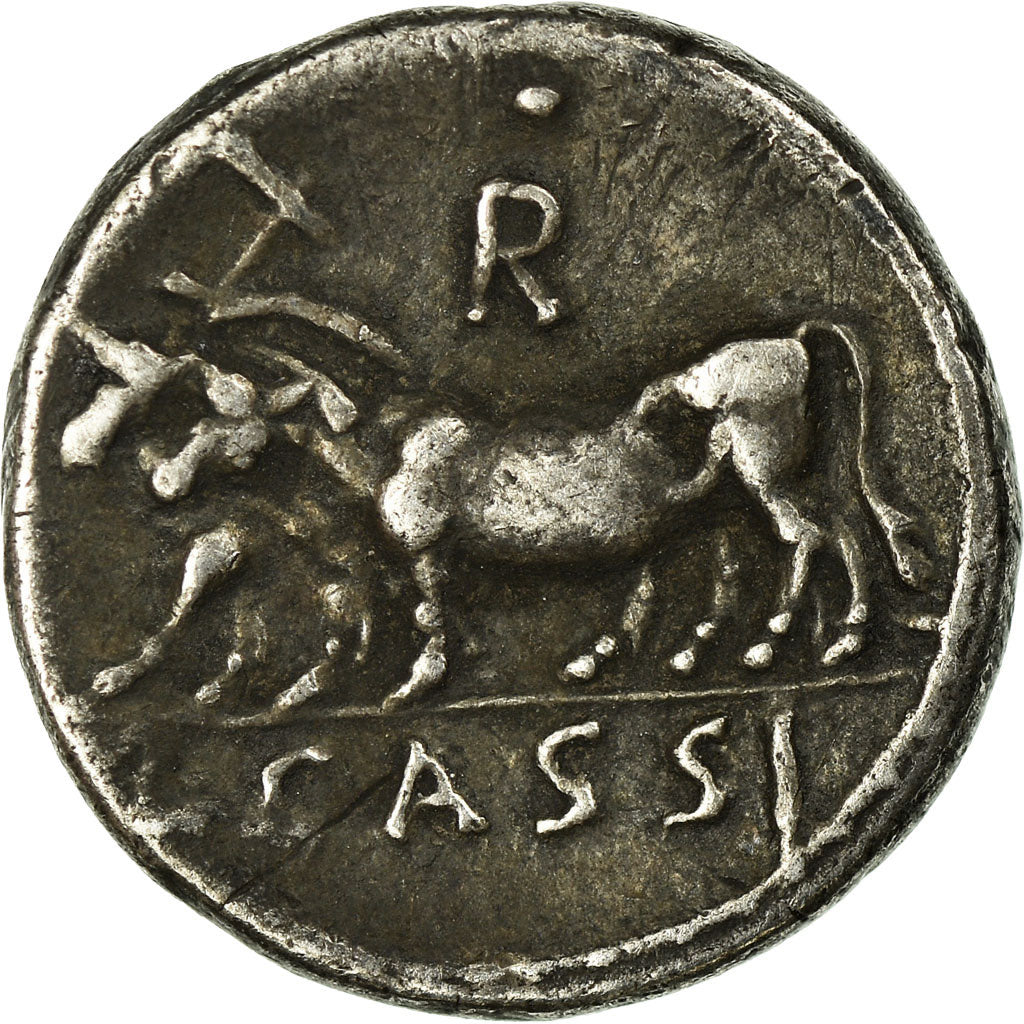Moneda, Cassia, Denarius, Rome, MBC, Plata