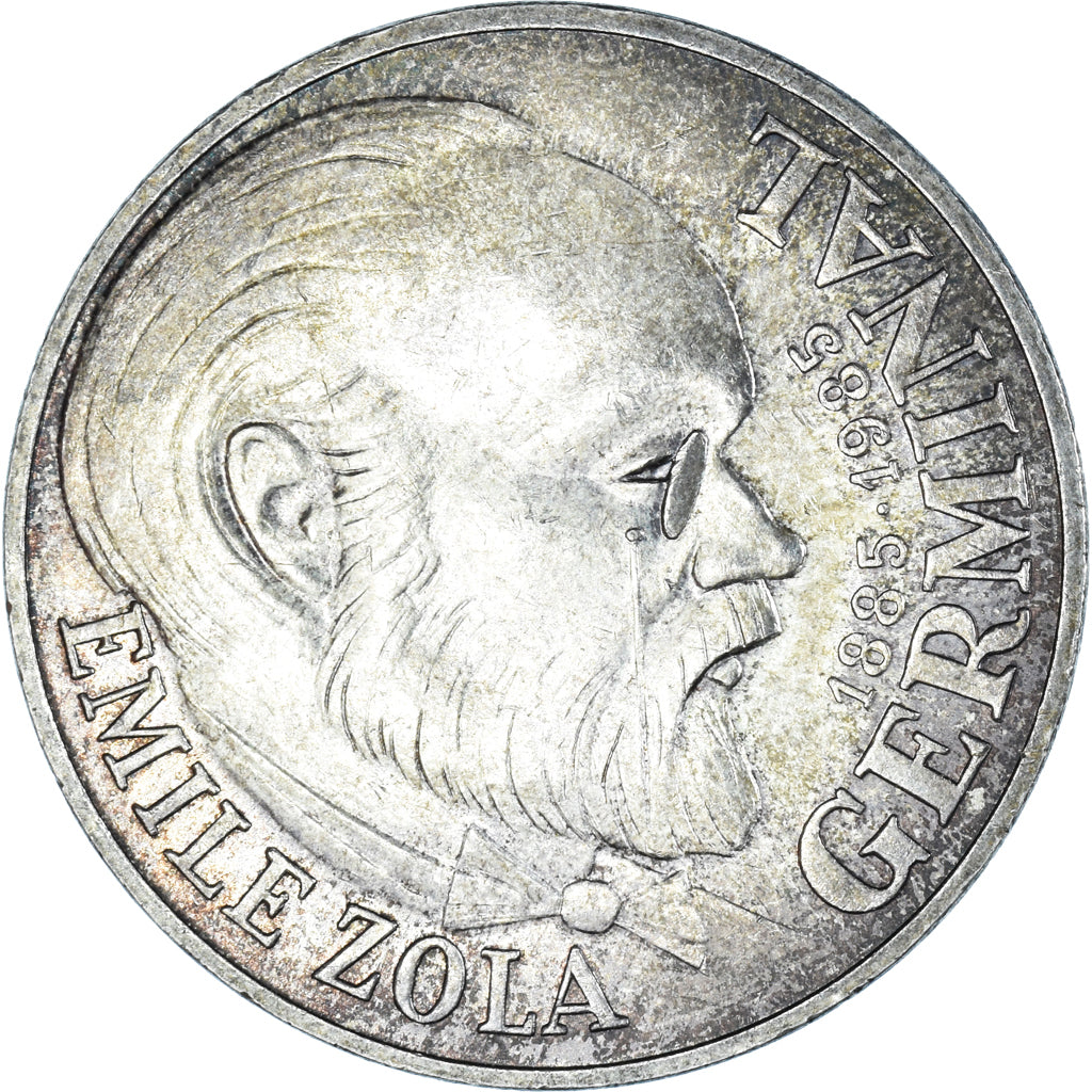 Moneta, Francja, Germinal, 100 Francs, 1985, EF(40-45), Srebro, KM:957