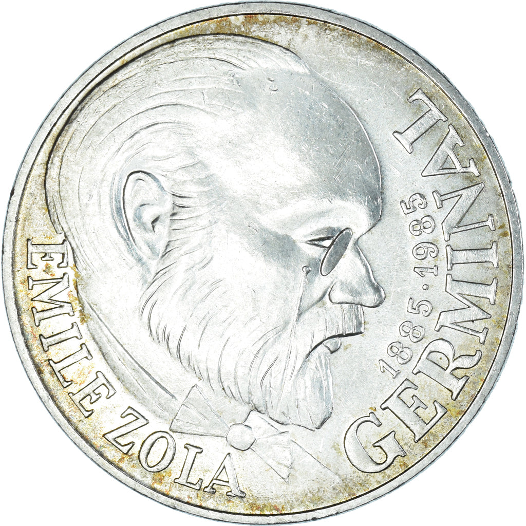 Moeda, França, Germinal, 100 Francs, 1985, AU(50-53), Prata, KM:957