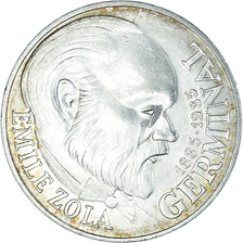 Moeda, França, Germinal, 100 Francs, 1985, AU(50-53), Prata, KM:957