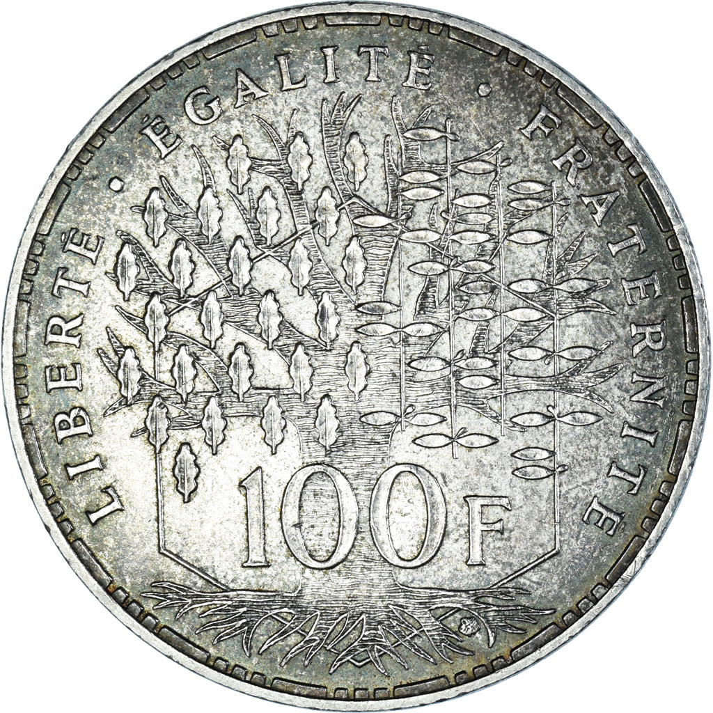 Coin, France, Panthéon, 100 Francs, 1982, Paris, AU(50-53), Silver, KM:951.1
