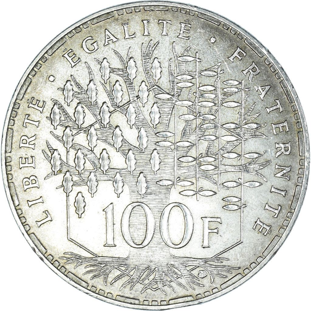 Coin, France, Panthéon, 100 Francs, 1982, Paris, AU(50-53), Silver, KM:951.1