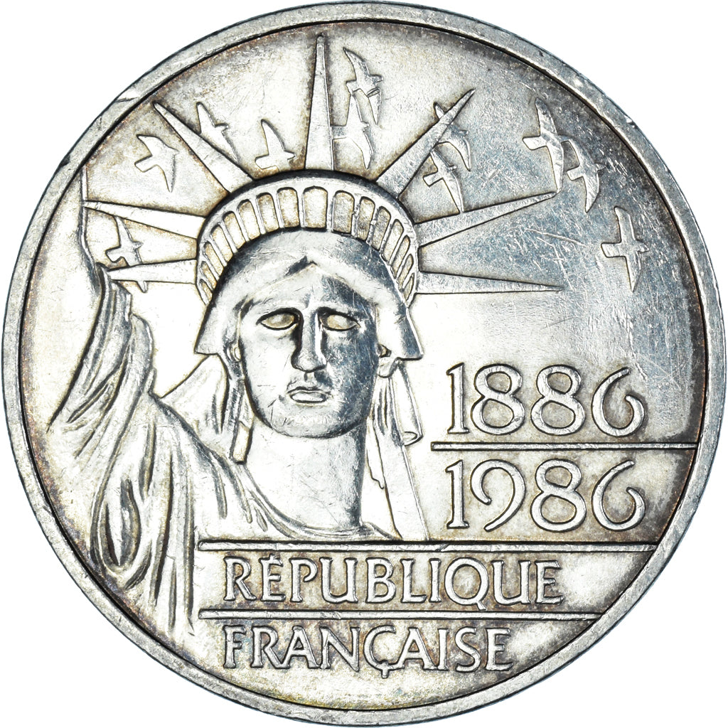 Monnaie, France, Statue de la Liberté, 100 Francs, 1986, TTB+, Argent