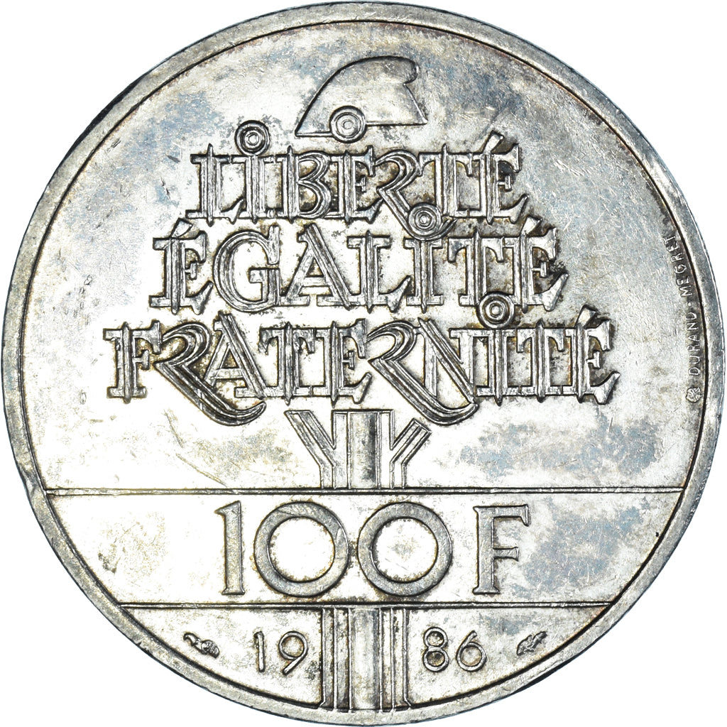 Monnaie, France, Statue de la Liberté, 100 Francs, 1986, TTB+, Argent