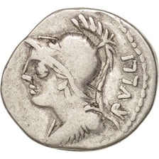 Moneta, Servilia, Denarius, Rome, MB+, Argento