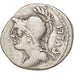 Moneta, Servilia, Denarius, Rome, MB+, Argento