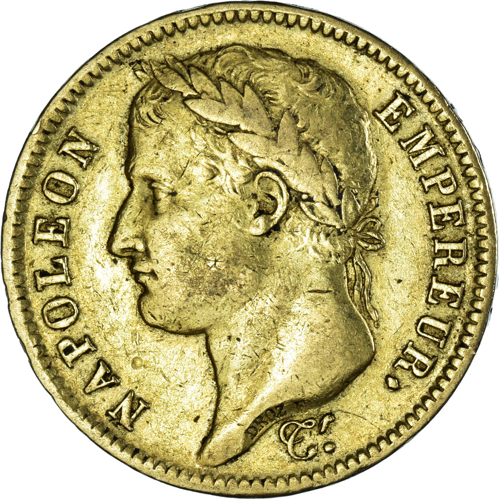 Moneda, Francia, Napoléon I, 40 Francs, 1812, Paris, MBC, Oro, KM:696.1