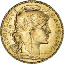 Coin, France, Marianne, 20 Francs, 1913, Paris, MS(60-62), Gold, KM:857