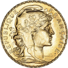Monnaie, France, Marianne, 20 Francs, 1907, Paris, SPL, Or, Gadoury:1064a