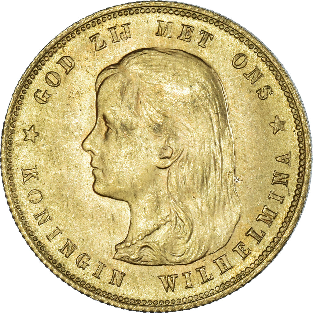 Monnaie, Pays-Bas, Wilhelmina I, 10 Gulden, 1897, SUP+, Or, KM:118
