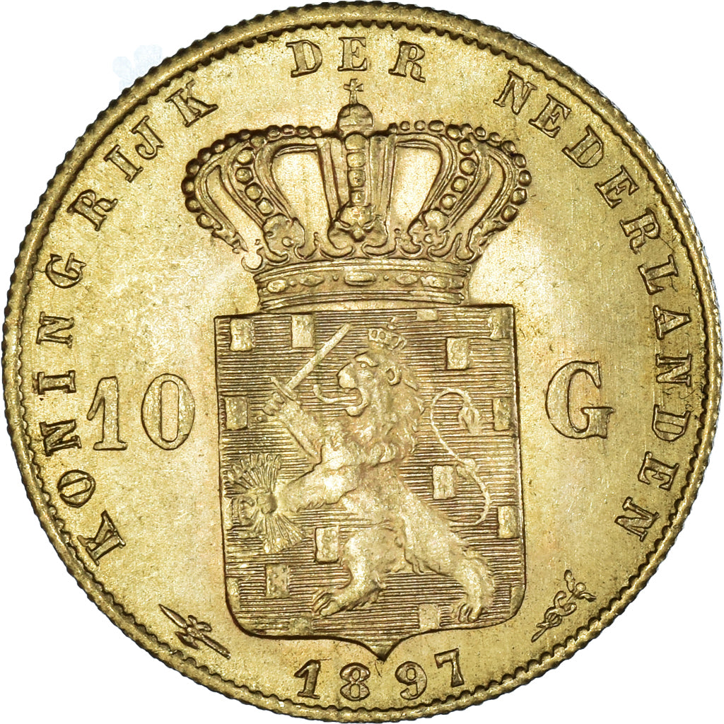 Monnaie, Pays-Bas, Wilhelmina I, 10 Gulden, 1897, SUP+, Or, KM:118