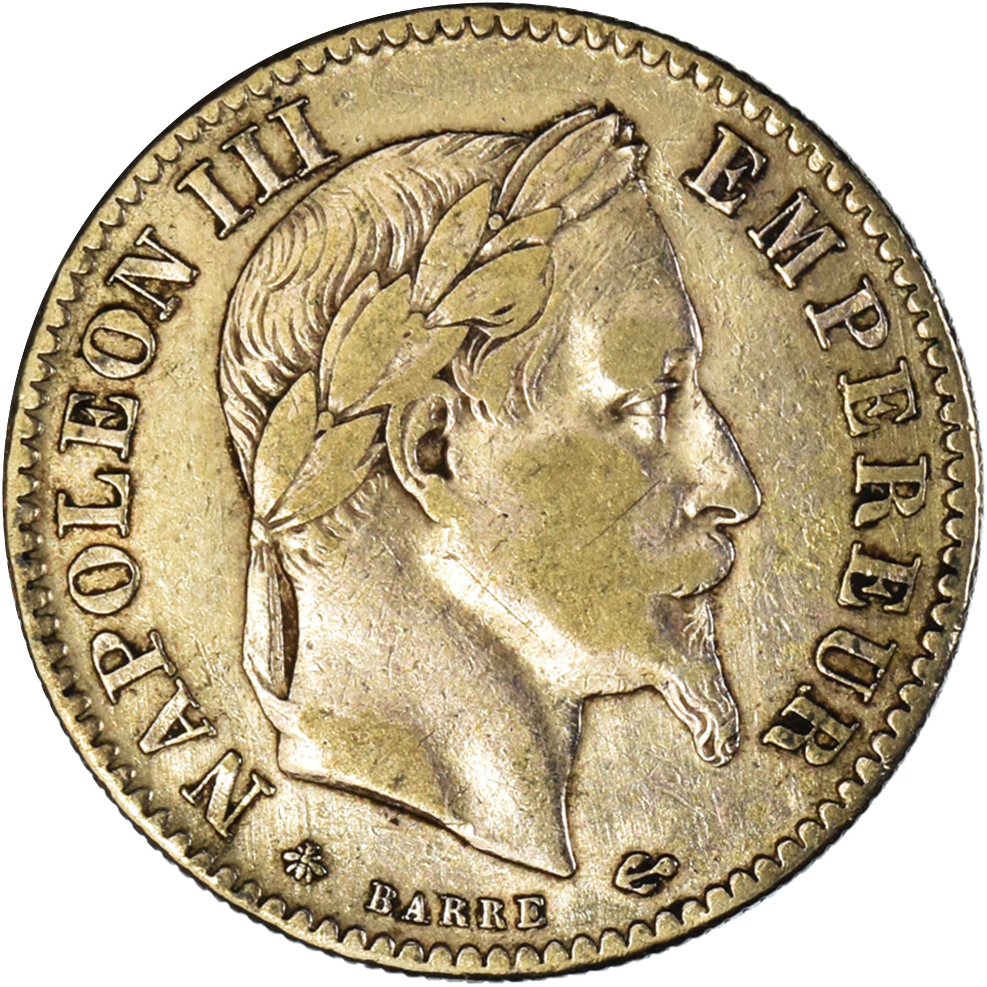 Moeda, França, Napoleon III, Napoléon III, 10 Francs, 1862, Strasbourg
