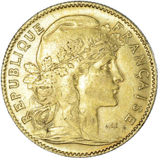 Coin, France, Marianne, 10 Francs, 1907, Paris, AU(55-58), Gold, KM:846