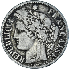 Coin, France, Cérès, 2 Francs, 1887, Paris, VF(20-25), Silver, KM:817.1