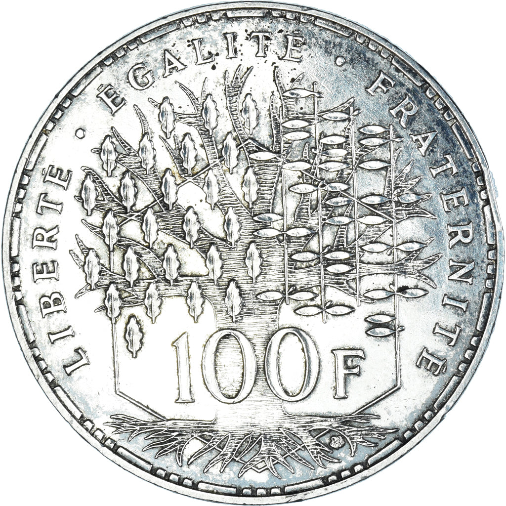 Coin, France, Panthéon, 100 Francs, 1982, Paris, AU(55-58), Silver, KM:951.1