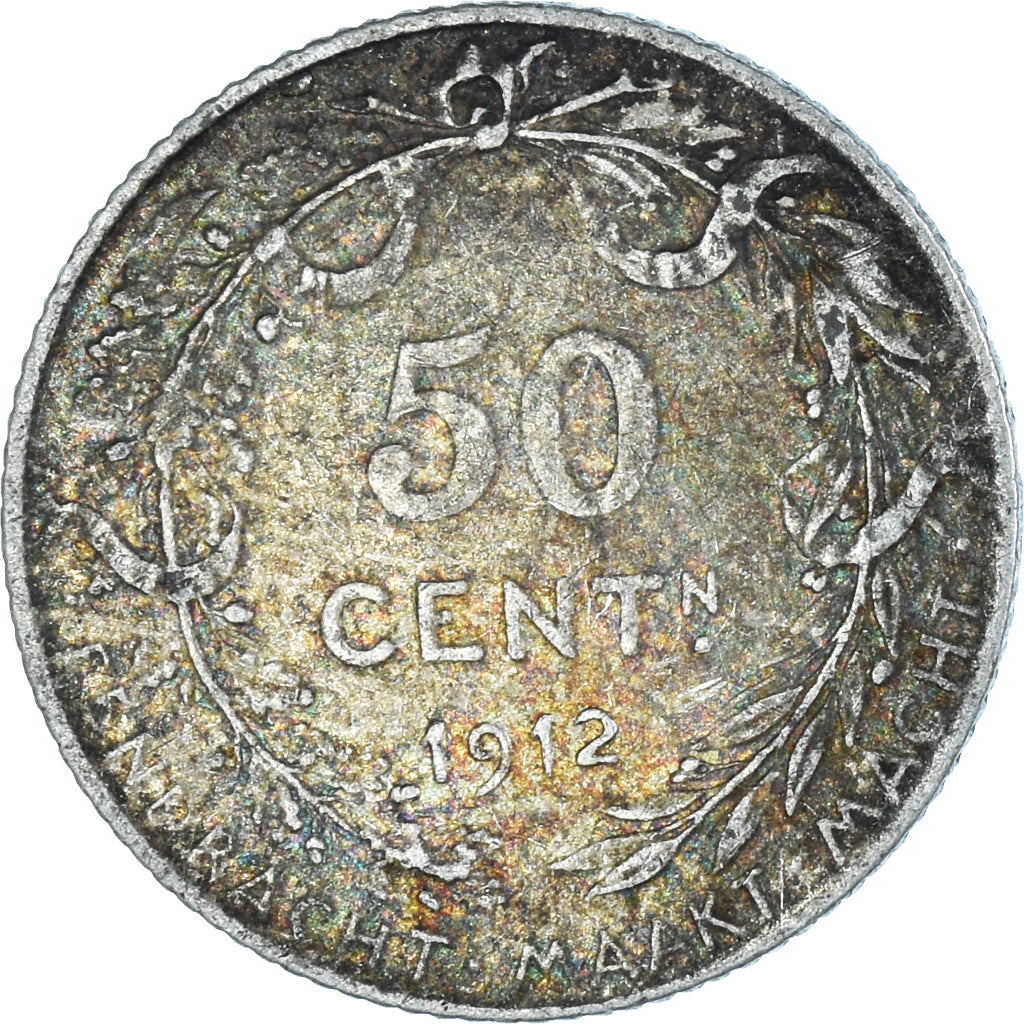 Coin, Belgium, 50 Centimes, 1912, Brussels, EF(40-45), Silver, KM:71