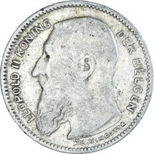 Coin, Belgium, 50 Centimes, 1907, VF(20-25), Silver, KM:61.1