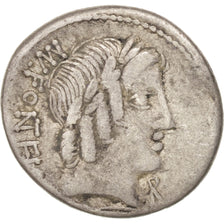 Coin, Fonteia, Denarius, Rome, VF(30-35), Silver