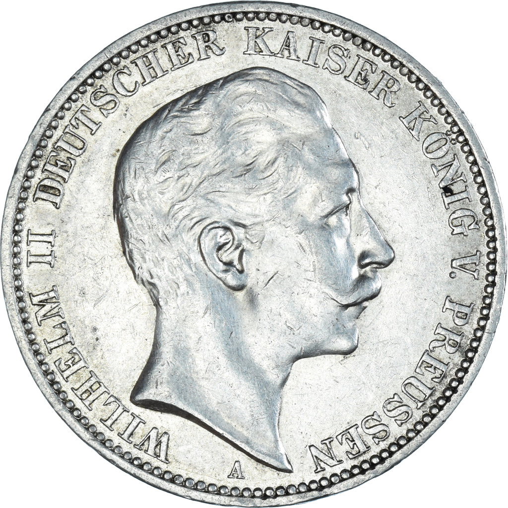 Moneda, Estados alemanes, PRUSSIA, Wilhelm II, 3 Mark, 1911, Berlin, EBC, Plata