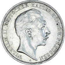 Moneda, Estados alemanes, PRUSSIA, Wilhelm II, 3 Mark, 1911, Berlin, EBC, Plata