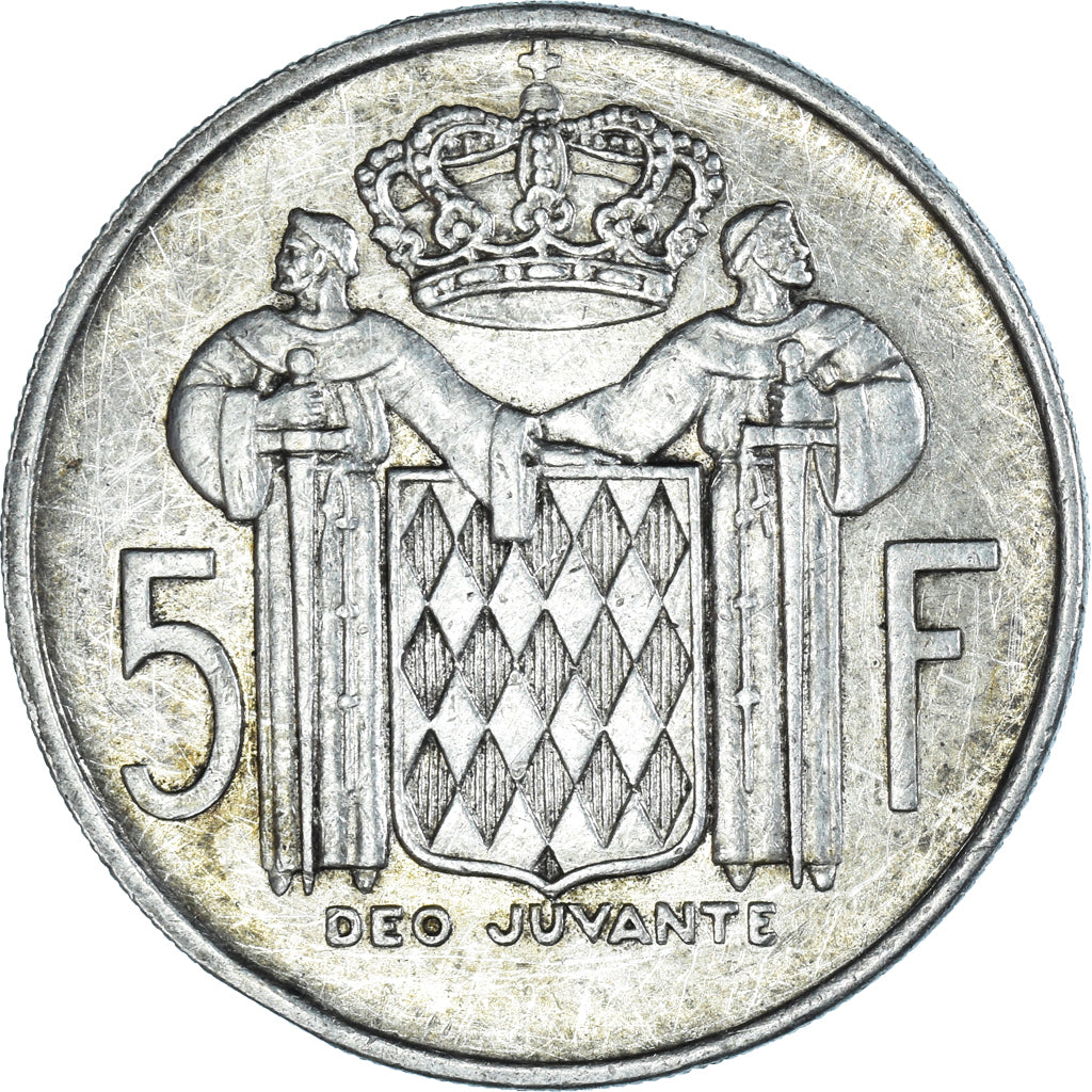 Monnaie, Monaco, Rainier III, 5 Francs, 1960, TTB, Argent, Gadoury:MC 152