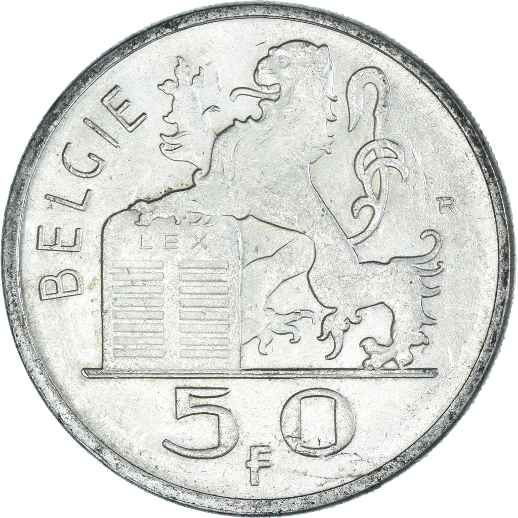 Monnaie, Belgique, 50 Francs, 50 Frank, 1951, SUP, Argent, KM:137