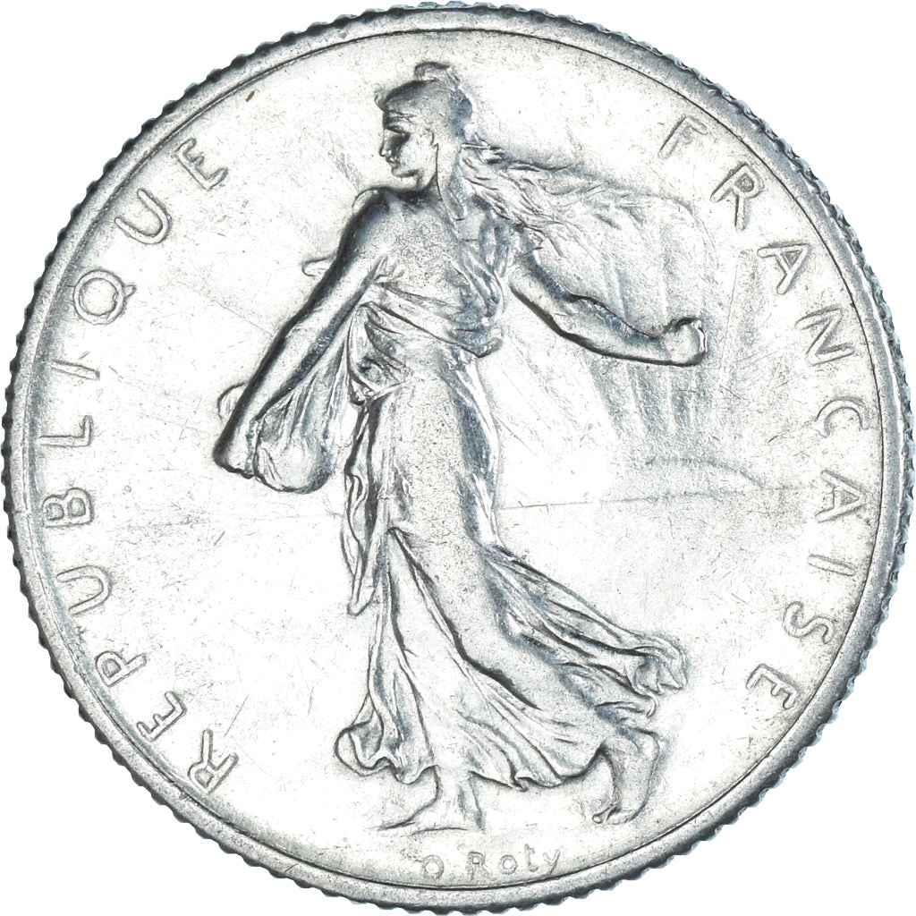 Coin, France, Semeuse, Franc, 1914, Paris, MS(63), Silver, KM:844.1, Gadoury:467