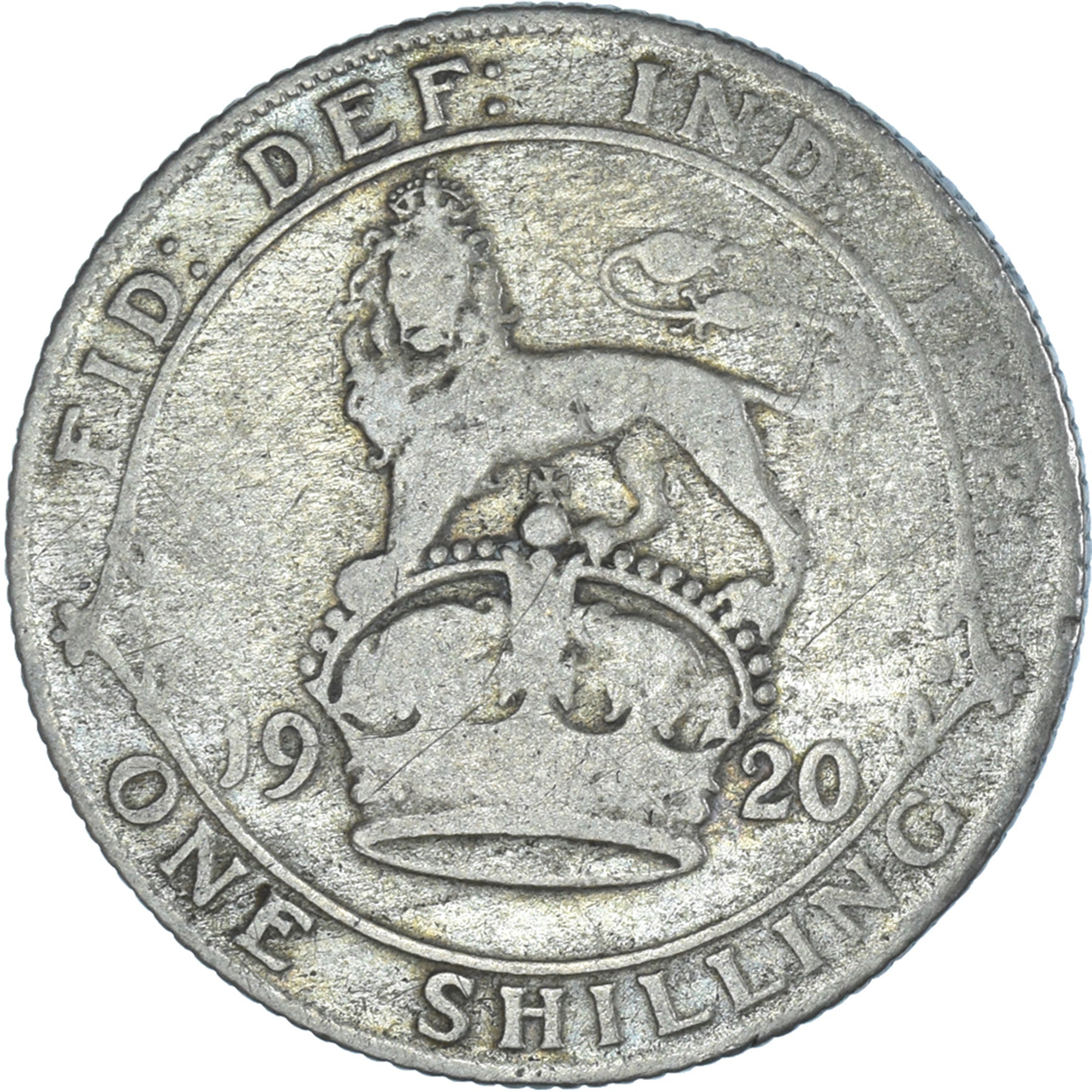 Coin, Great Britain, George V, Shilling, 1920, VF(30-35), Silver, KM:816a