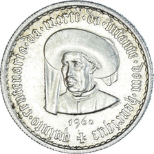 Coin, Portugal, 5 Escudos, 1960, Lisbon, MS(63), Silver, KM:587