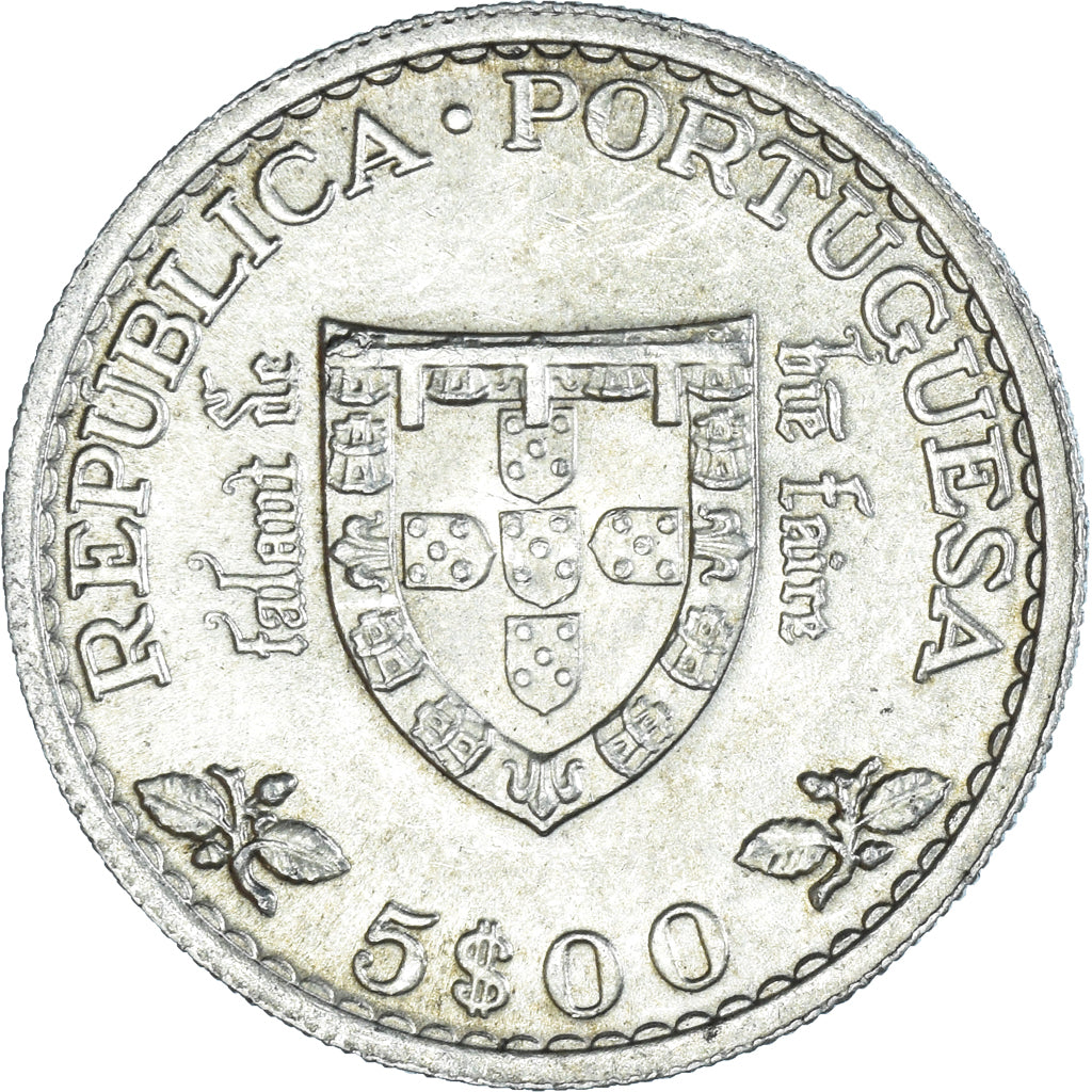 Coin, Portugal, 5 Escudos, 1960, Lisbon, MS(63), Silver, KM:587