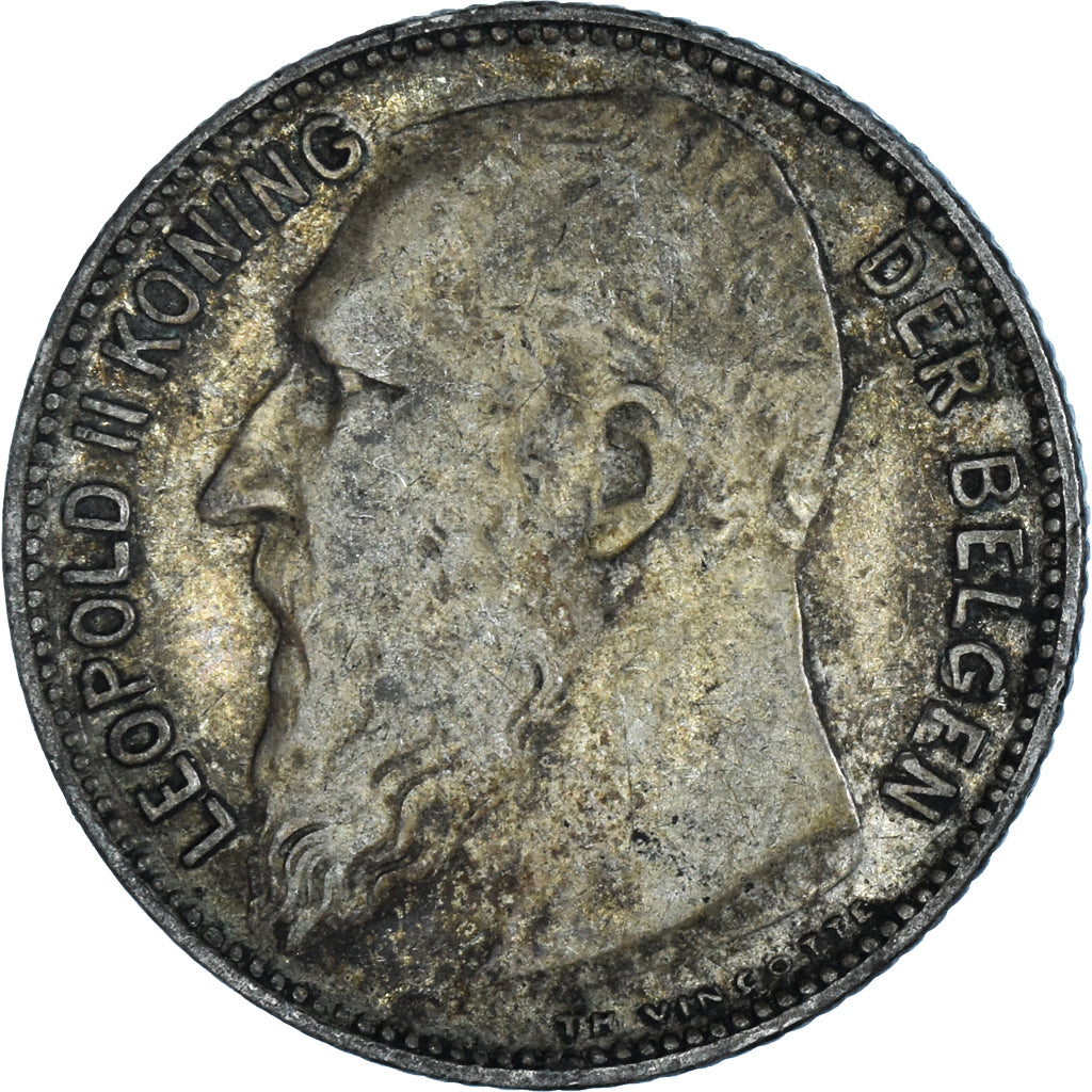 Coin, Belgium, Franc, 1909, 1 Frank, VF(30-35), Silver, KM:57.1