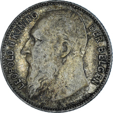 Coin, Belgium, Franc, 1909, 1 Frank, VF(30-35), Silver, KM:57.1