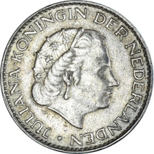 Coin, Netherlands, Juliana, Gulden, 1958, EF(40-45), Silver, KM:184