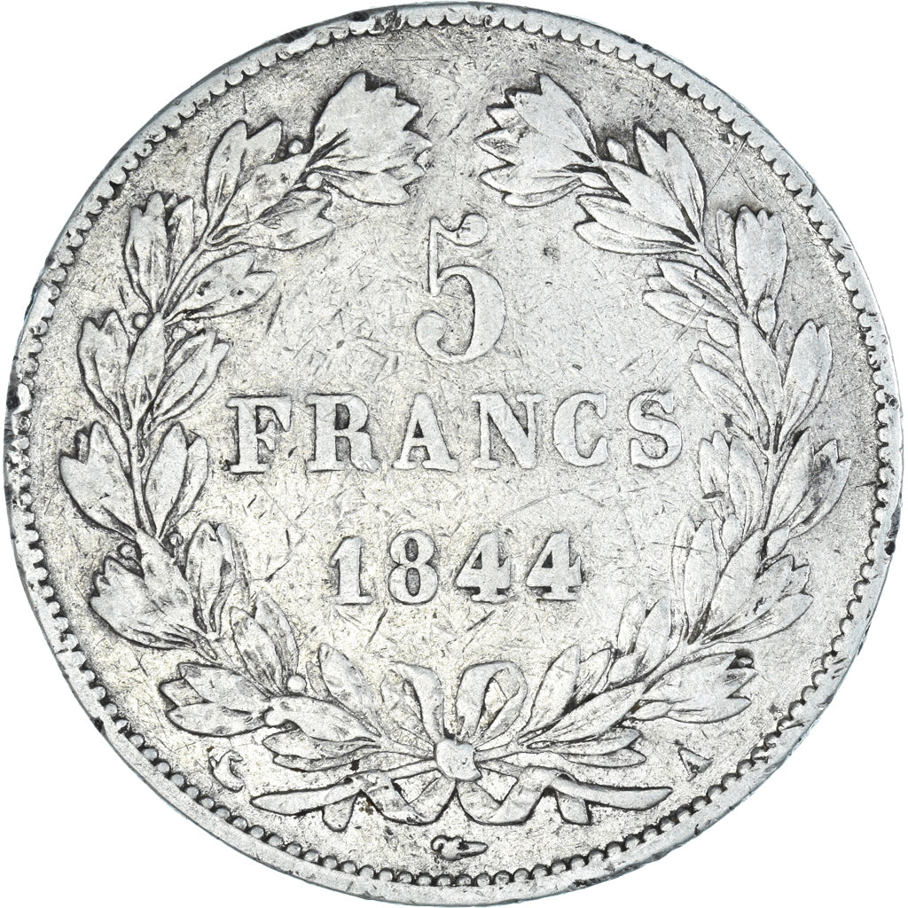 Munten, Frankrijk, Louis-Philippe, 5 Francs, 1844, Paris, FR, Zilver, KM:749.1