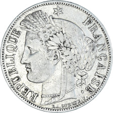 Moneta, Francia, Cérès, 5 Francs, 1850, Paris, MB+, Argento, KM:761.1