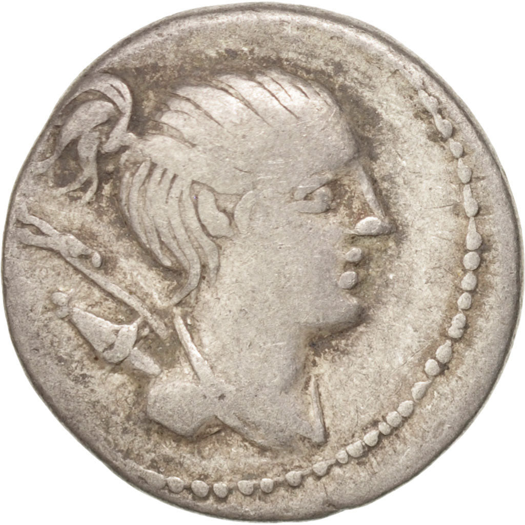Postumia, Denarius, Rome, VF(20-25), Silver, 3.93
